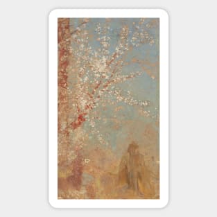 Figure Under a Blossoming Tree by Odilon Redon Magnet